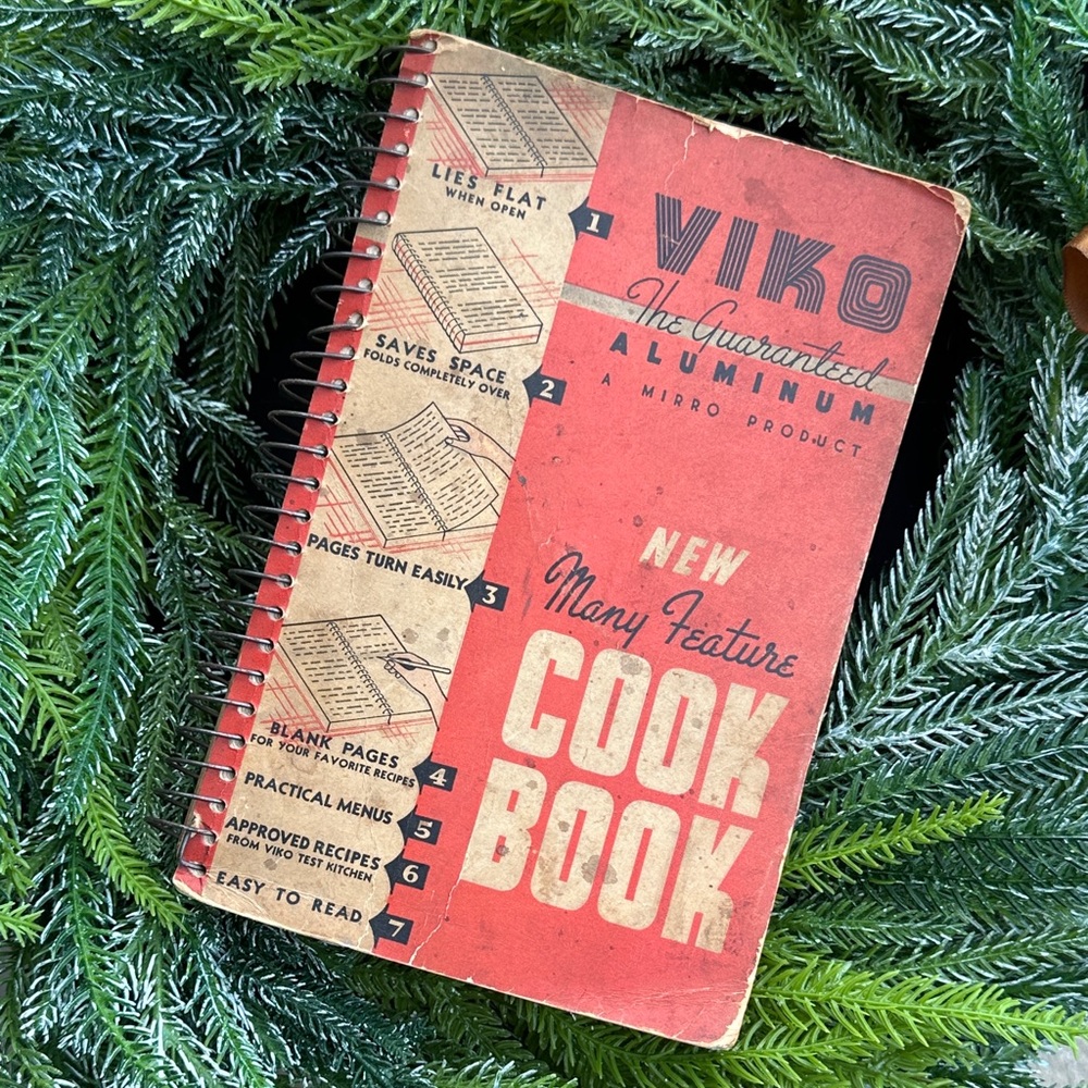 Vintage Viko Aluminum Cookbook collectible kitchen decor gift MIRRO